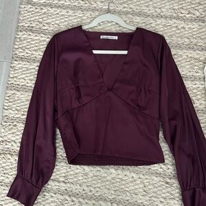 Satin Abercrombie blouse